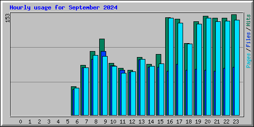 Hourly usage for September 2024